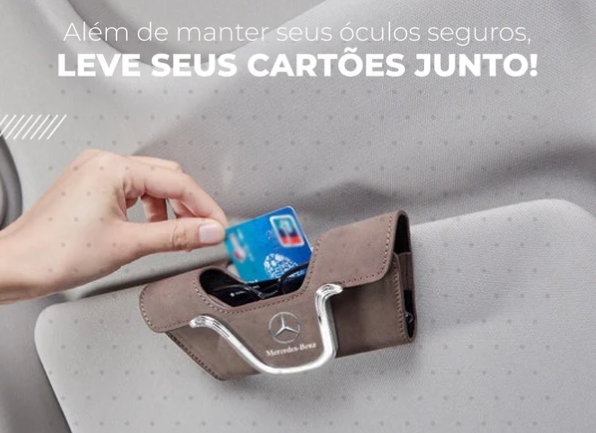 Porta Óculos Automotivo com Aba Magnética - HSMAGLUX™ - (ESTOQUE LIMITADO)