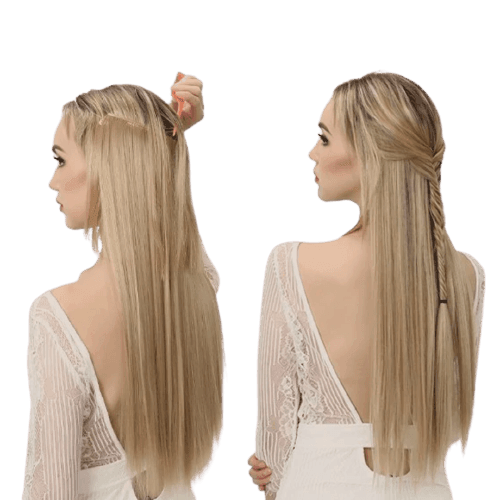 Aplique de Cabelo Mágico Secret Extension - Discreto e Invisível 45 cm - Magazine Variedades