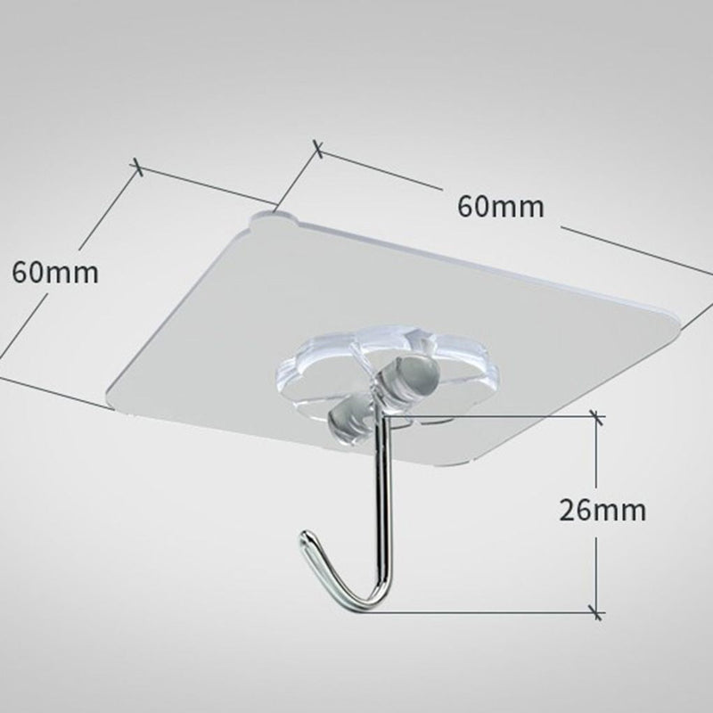 Kit Suporte Parede com Gancho Adesivo Multiuso