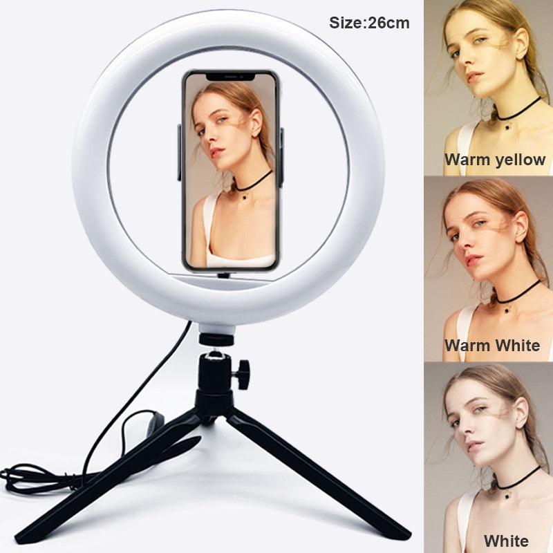 LED Ring Light com suporte para Celular - HSPX Magazine