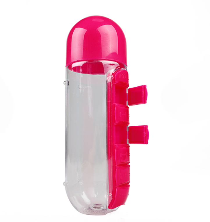 Garrafa de água com porta comprimidos - Pill Bottle 3 EM 1 (EXCLUSIVA!) - HSPX Magazine