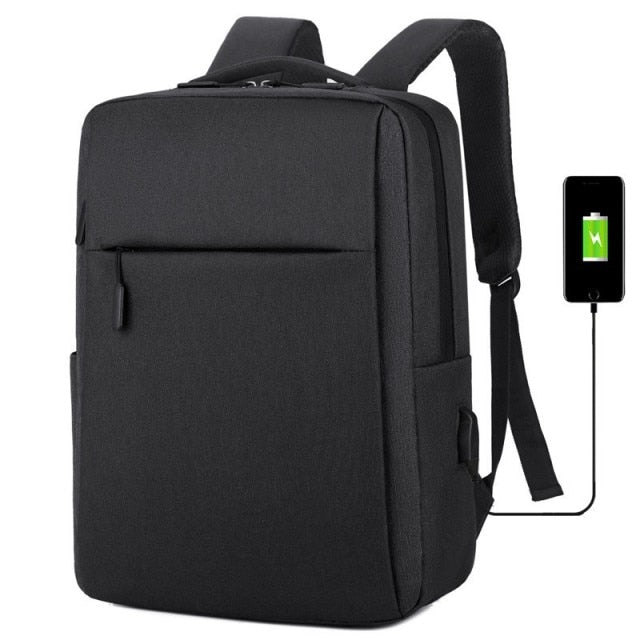 Mochila Laptop 17 Polegadas Portátil Anti-Roubo Bolsa Unissex de Viagem Casual com Carregamento USB - PEPE ATACADISTA