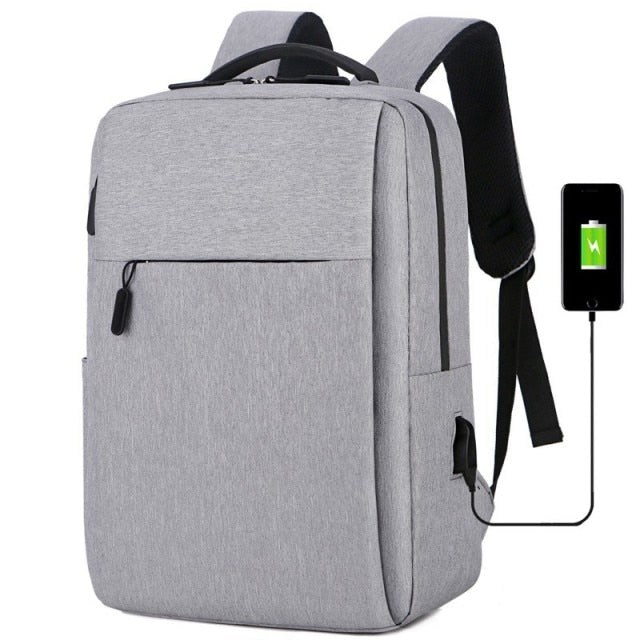 Mochila Laptop 17 Polegadas Portátil Anti-Roubo Bolsa Unissex de Viagem Casual com Carregamento USB - PEPE ATACADISTA