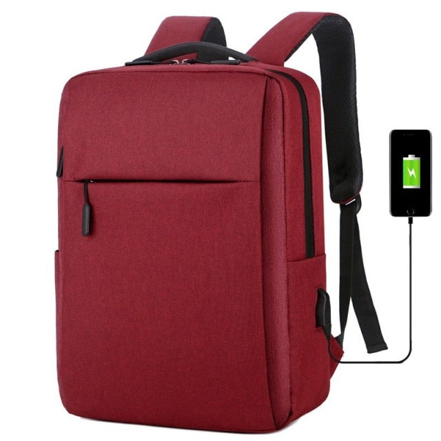 Mochila Laptop 17 Polegadas Portátil Anti-Roubo Bolsa Unissex de Viagem Casual com Carregamento USB - PEPE ATACADISTA