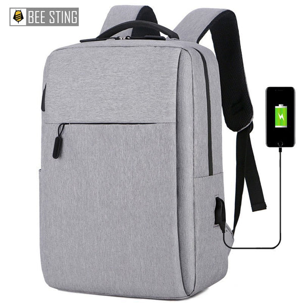 Mochila Laptop 17 Polegadas Anti-Roubo Bolsa de Viagem Casual com Carregamento USB